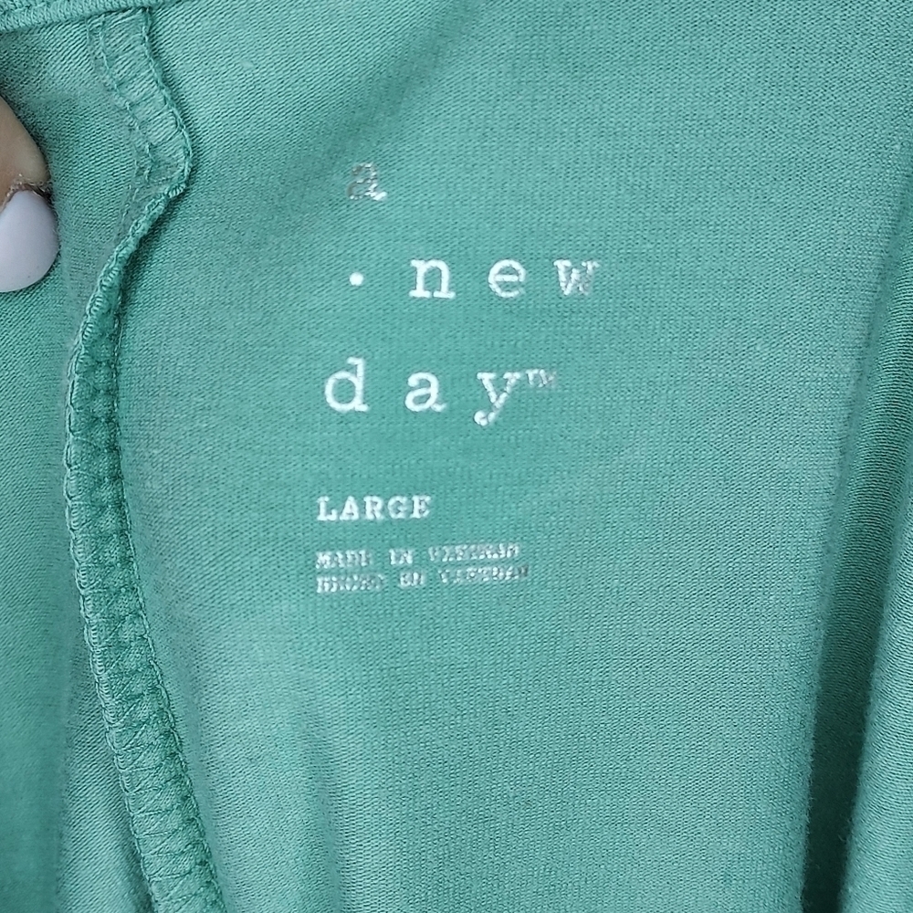 A New Day Target dress muscle tank sleeveless mini length moss forest green L - Picture 5 of 7